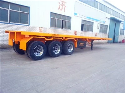 3 Axles Container Flatbed Semi Trailer