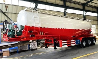 Bulk cement tank semi trailer